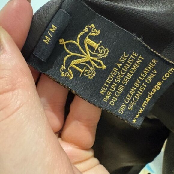 Mackage Women's Brown leather/wool/cashmere mix Coat - Picture 5 of 16